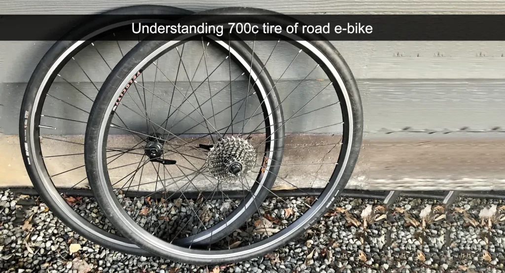 Pneu 700c de route e-bike