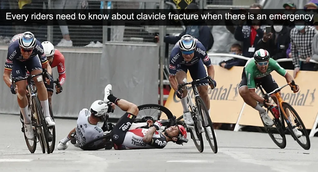 Tous les cavaliers doivent être informés des risques de fracture de la clavicule...