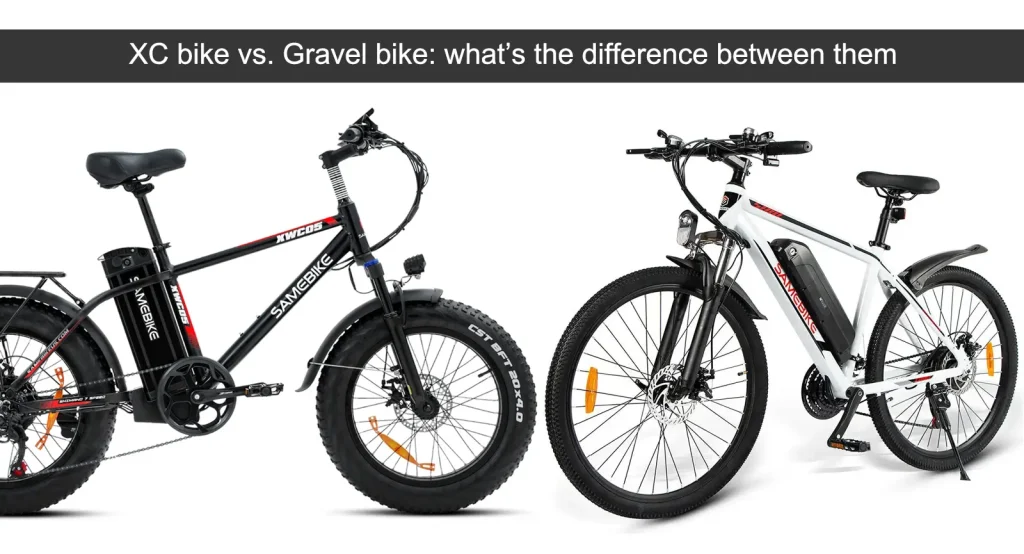 XC-pyörä vs. sorapyörä, mitä eroa niillä on.