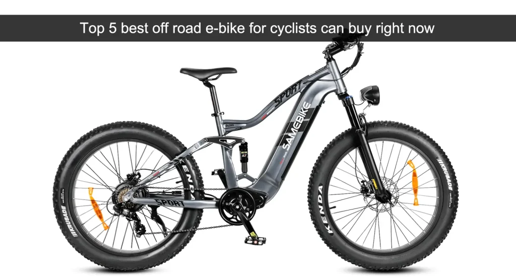 Top 5 over de bedste off road elcykler til cyklister, du kan købe lige nu