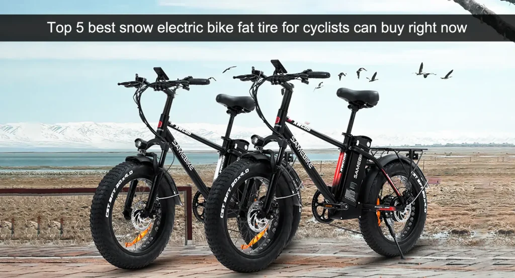 Top 5 bedste sne elektriske cykel fedt dæk til cyklister kan købe lige nu