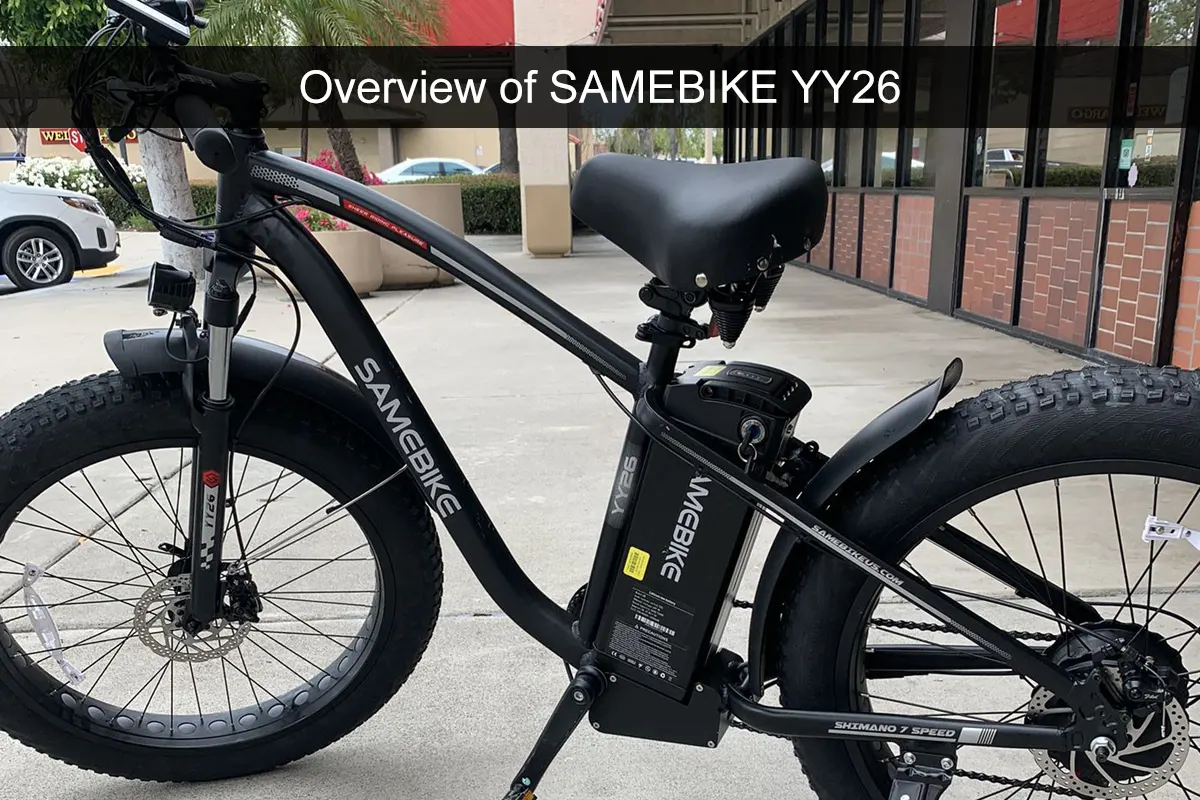 SAMEBIKE 26 Zoll E-Bike Für Erwachsene – 7-Gang, 36V 15Ah Akku, 80–120 Km Reichweite, 25 Km/h, IP56