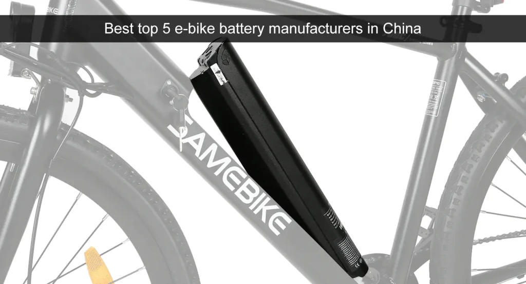 De 5 bedste producenter af elcykelbatterier i Kina