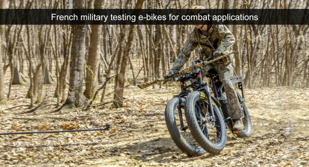 El ejército francés prueba bicicletas eléctricas para aplicaciones de combate
