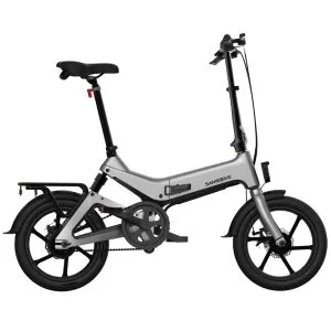 SAMEBIKE JG7186 OEM 16 pollici piccolo pneumatico 36V batteria al litio display LCD Mini città pendolarismo pieghevole bicicletta elettrica SKU-06-