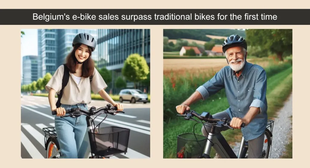 Las ventas de bicicletas eléctricas en Bélgica superan por primera vez a las tradicionales