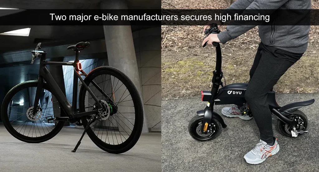 Dos grandes fabricantes de bicicletas eléctricas logran una elevada financiación