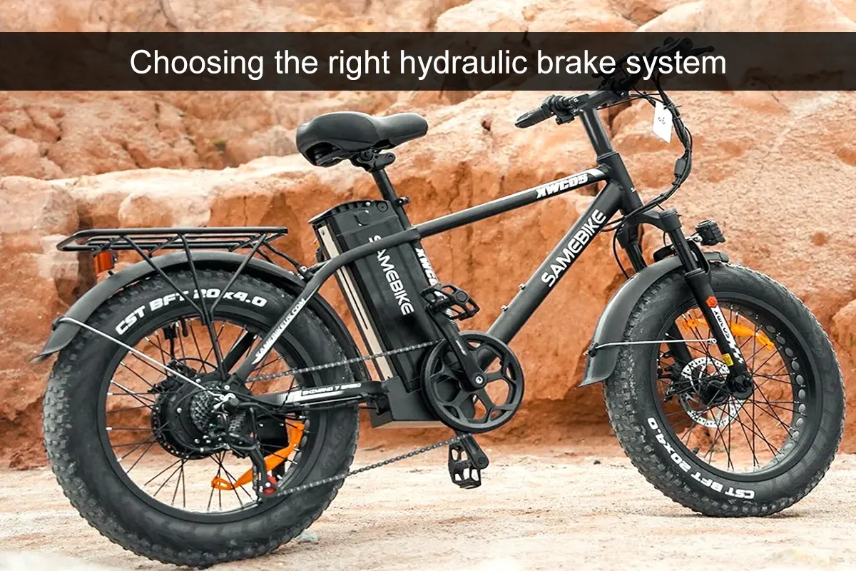 Frein à Disque Hydraulique Huile Minérale XT Pour E-bike Et E-scooter - Paire Avant/Arrière