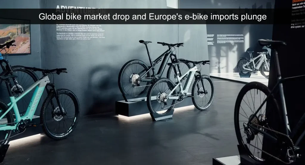 Caída del mercado mundial de bicicletas y desplome de las importaciones europeas de e-bikes