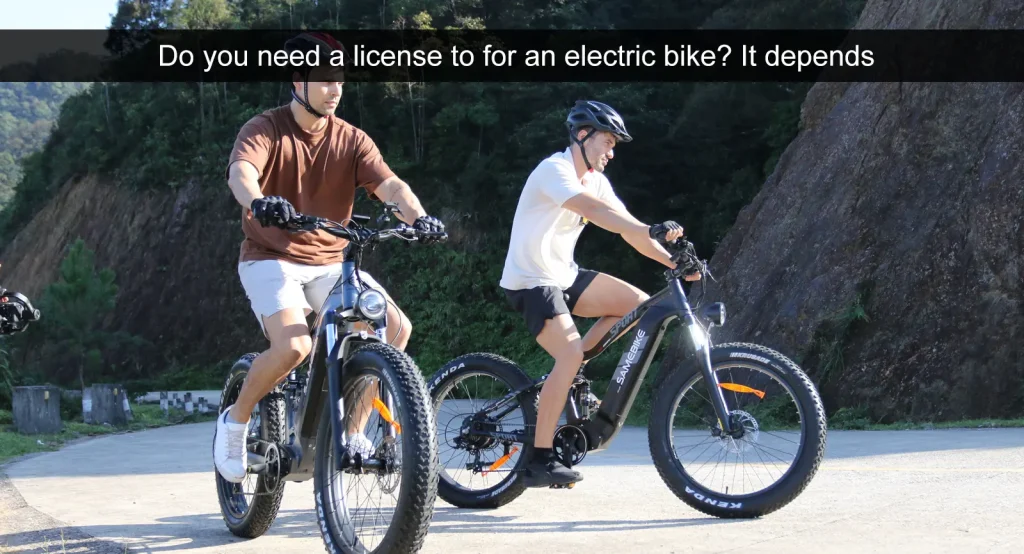 Skal man have kørekort til en elcykel?