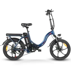 SAMEBIKE CY20 Kannettava työmatkapyörä sähköpyörä 350W 36V12Ah deepblue