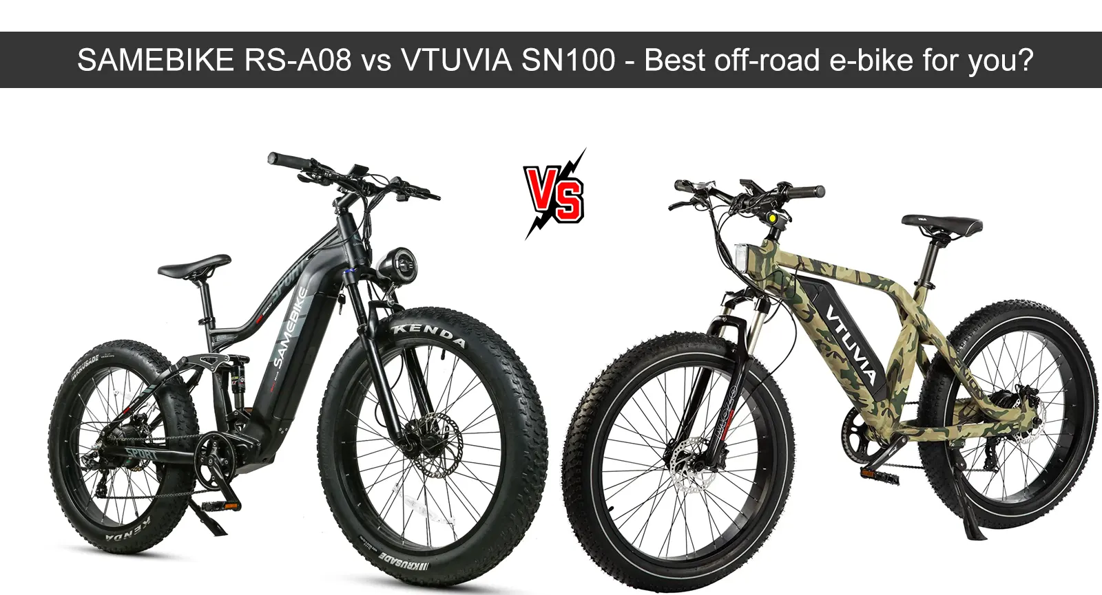 SAMEBIKE RSA08 vs VTUVIA SN100 Best offroad ebike for you?