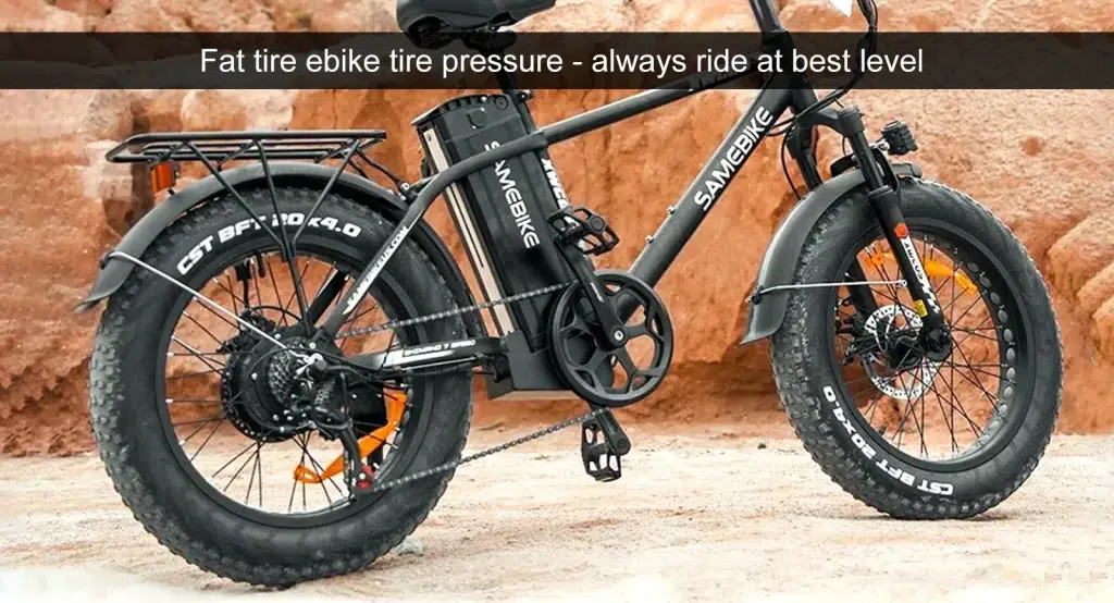 Dæktryk på elcykler med fede dæk - kør altid på det bedste niveau