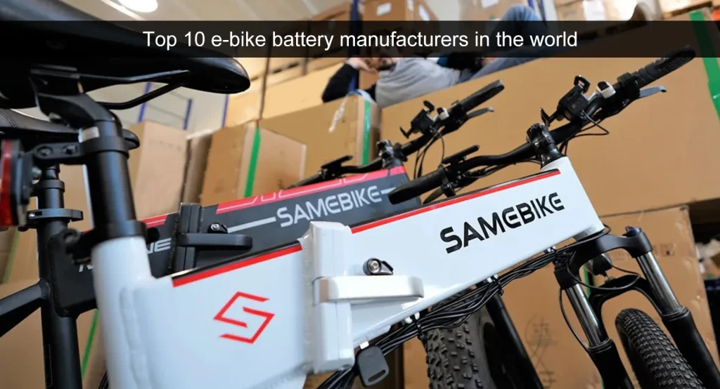 Top 10 fabrikanten van e-bike accu's ter wereld