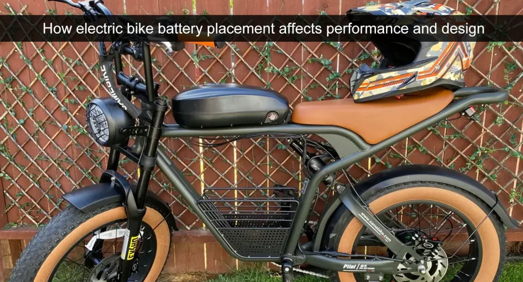 Sådan påvirker placeringen af elcyklens batteri ydeevne og design